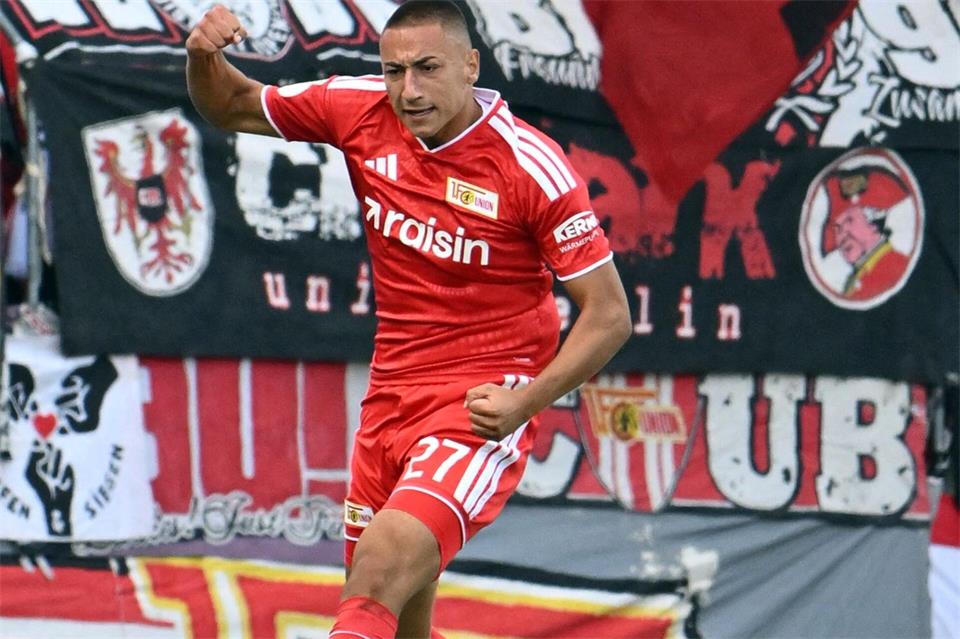 Berliner Pokalheld: Marin Ljubicic vom 1. FC Union. Swen Pförtner/dpa
