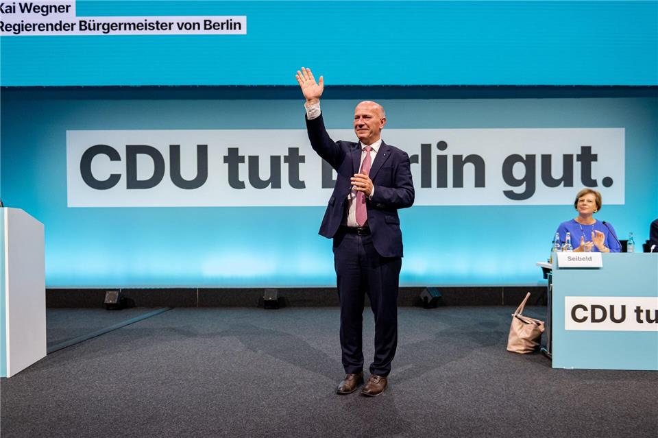 Berlins CDU-Landeschef wünscht sich für Berlin auch weiter eine führende Rolle seiner Partei. Fabian Sommer/dpa