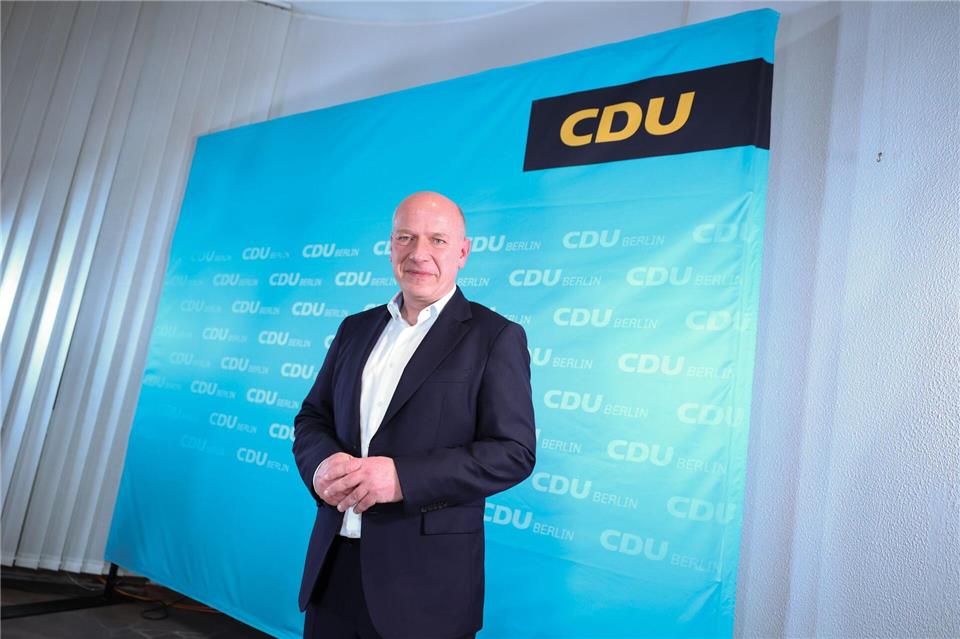 Berlins CDU-Landesvorsitzender Kai Wegner tritt beim Parteitag erneut an. (Archivbild) Jörg Carstensen/dpa