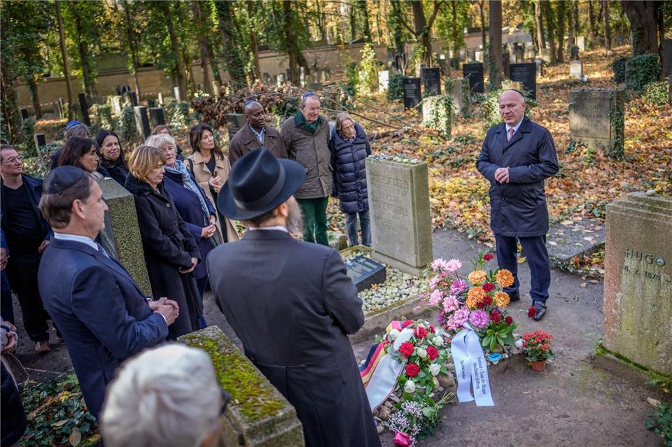 Berlins Regierender Bürgermeister Kai Wegner (CDU) erinnerte an Margot Friedländer. Michael Kappeler/dpa