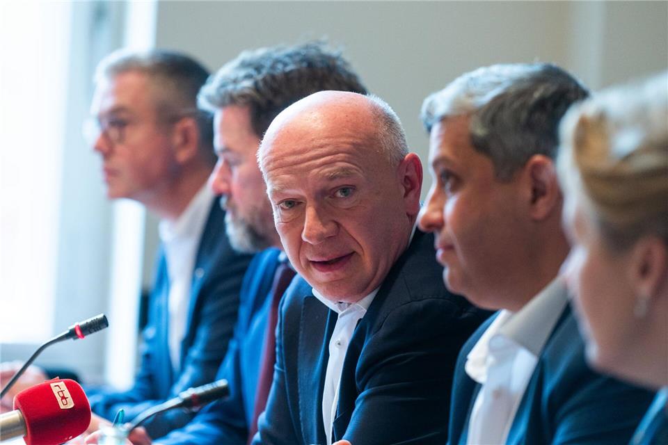 Berlins Regierender Bürgermeister Kai Wegner (CDU) ist dankbar für die Milliarden vom Bund. Christophe Gateau/dpa