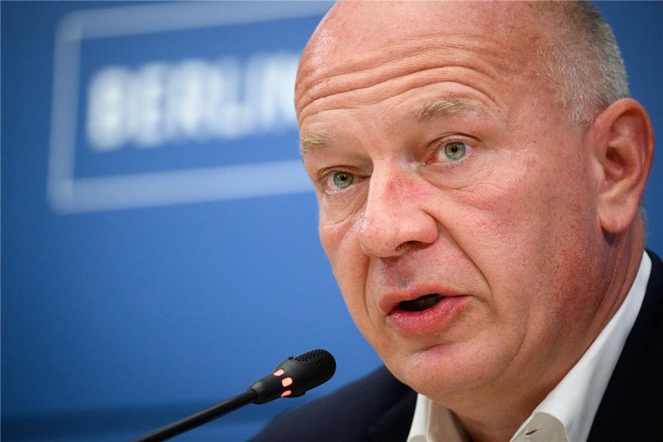 Berlins Regierender Bürgermeister Kai Wegner (CDU) lobte die länderübergreifende Zusammenarbeit. (Archivbild)Bernd von Jutrczenka/dpa