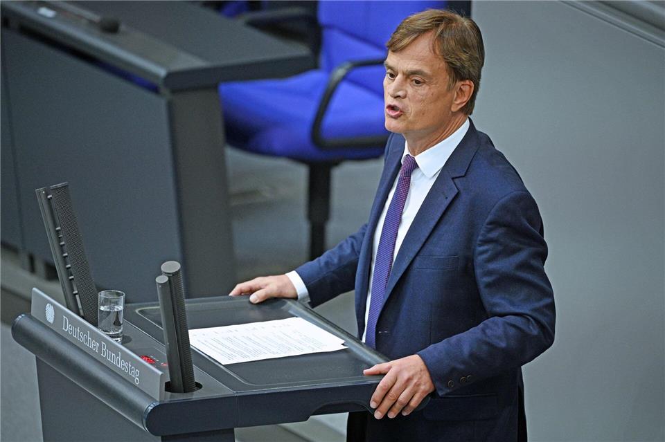 Bernd Baumann bezeichnet die AfD nach den Kommunalwahlen in NRW als „Volkspartei“. (Archivbild)Helena Dolderer/dpa