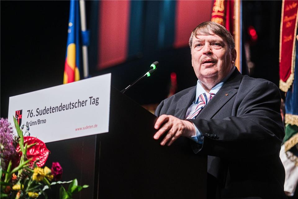 Bernd Posselt, Sprecher der Sudetendeutschen Volksgruppe.Uhlíø Patrik/CTK/dpa
