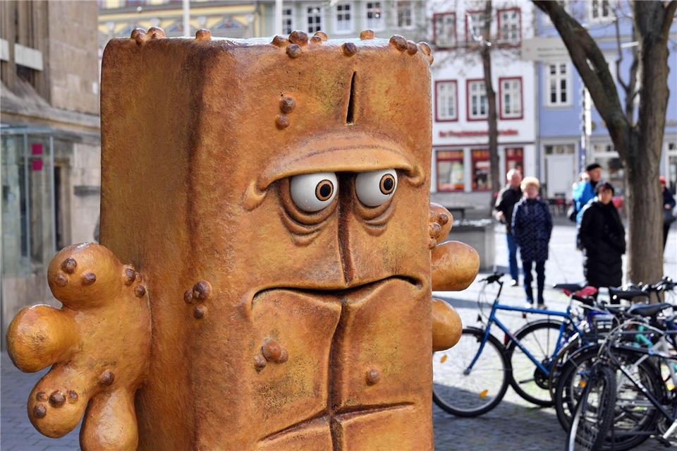 Bernd das Brot hat einen Auftritt im US-Fernsehen. (Archivbild) Martin Schutt/dpa-Zentralbild/dpa