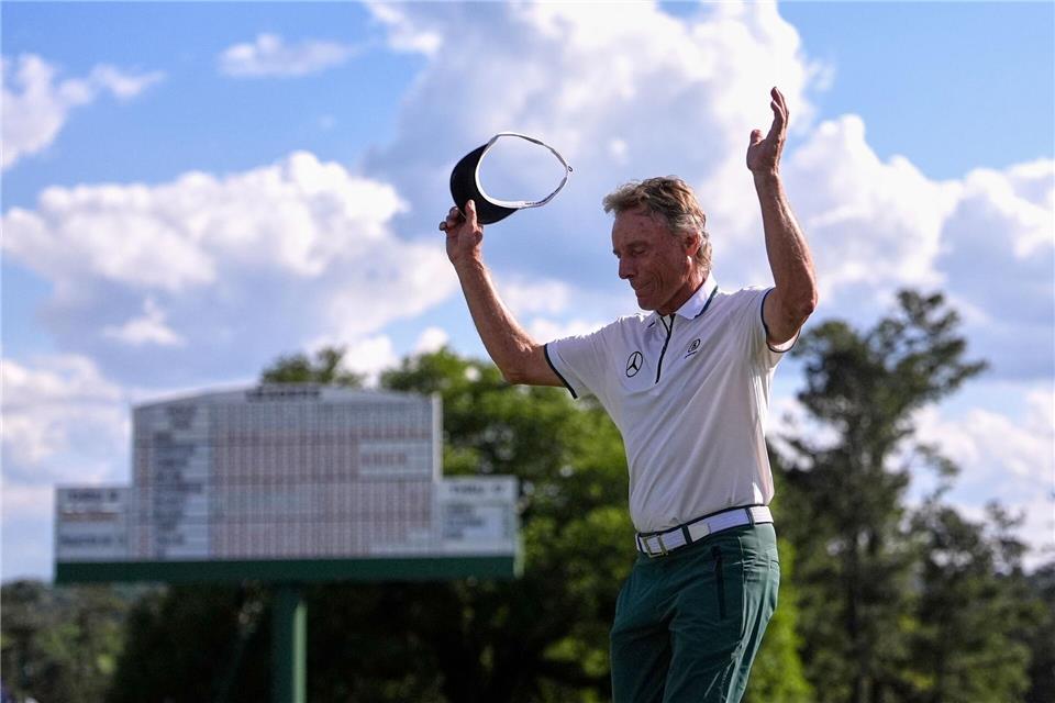 Bernhard Langer feierte 2025 seinen Abschied vom Masters in Augusta. (Archivbild)George Walker IV/AP/dpa
