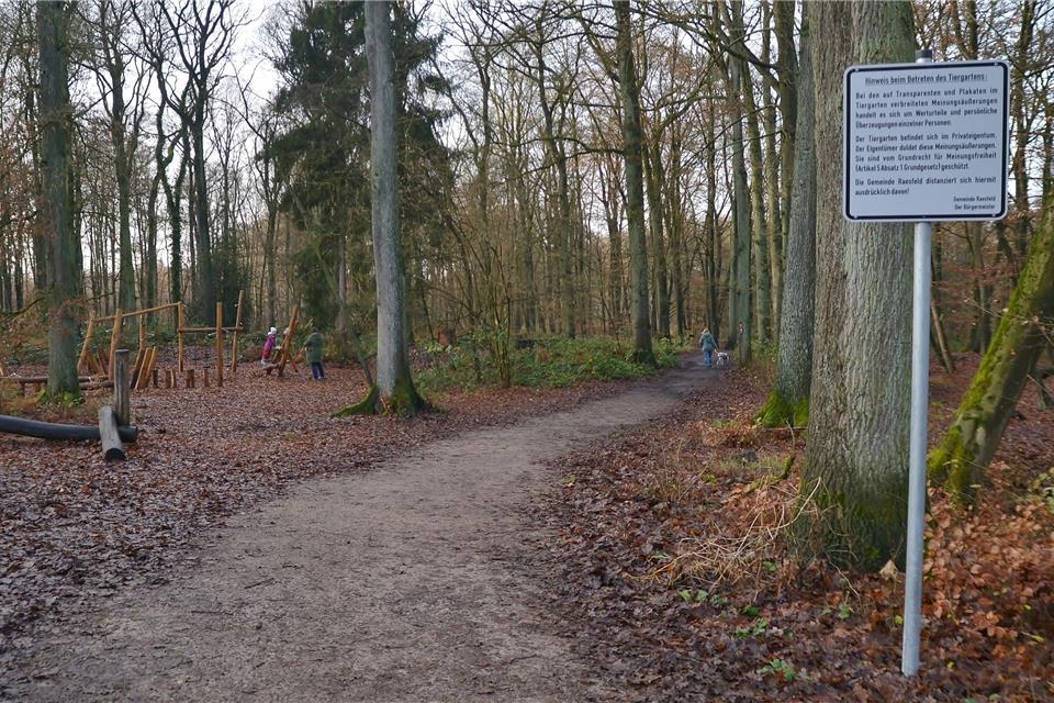 Bessere Wege, Joggingrouten und Baumerhalt wünschen sich die Raesfelder für ihren Tiergarten.