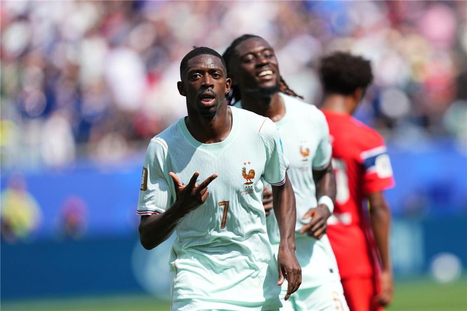 Bester Mann auf dem Feld: Weltfußballer Ousmane Dembélé.Martin Meissner/AP/dpa