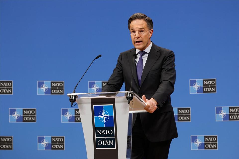 Betont die positiven Seiten der aktuellen Entwicklungen: Nato-Generalsekretär Mark Rutte. (Archivbild)Geert Vanden Wijngaert/AP/dpa