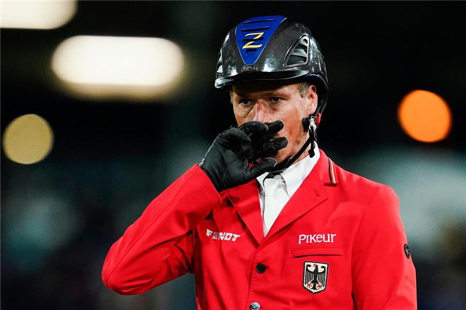 Betrauert sein Pferd D’Aganix: Christian Ahlmann. (Archivbild)Uwe Anspach/dpa