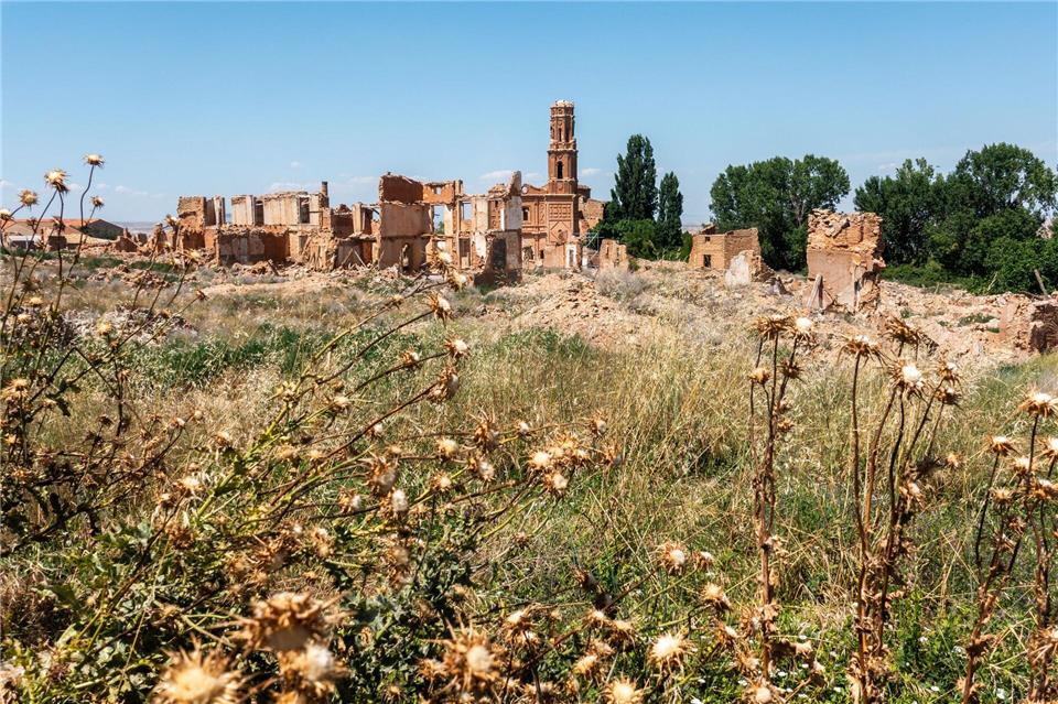Bezeugt ein Kapitel des Spanischen Bürgerkriegs: der Geisterort Belchite.Andreas Drouve/dpa-tmn