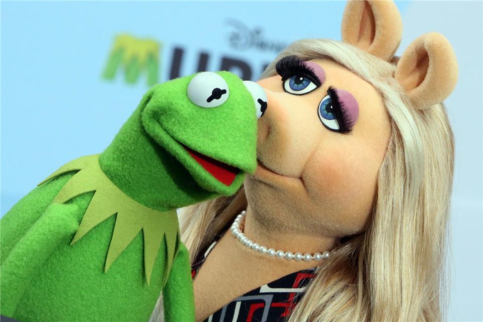 Beziehungsstatus „Es ist kompliziert“?: Kermit der Frosch und Schweinediva Miss Piggy aus der „Muppet Show“. (Archivbild)picture alliance / dpa