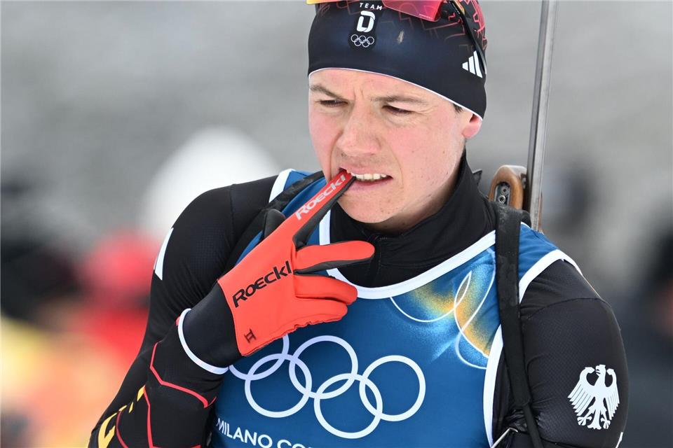 Biathlet Justus Strelow muss auf den ersten Weltcup nach den Olympischen Spielen verzichten. (Archivbild)Hendrik Schmidt/dpa