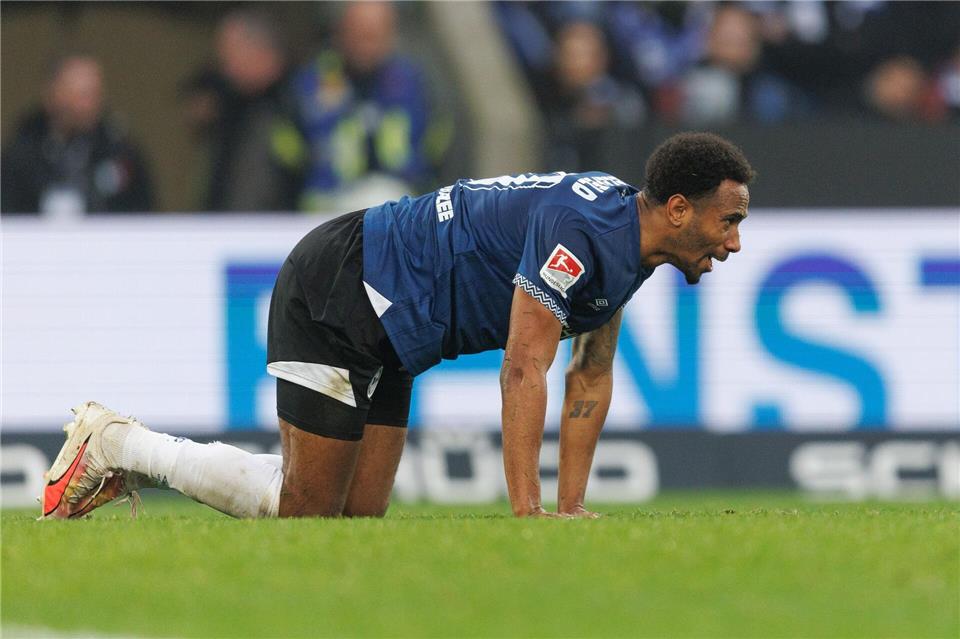 Bielefeld Noah Sarenren Bazee wechselt nach Mannheim. (Archivbild)Friso Gentsch/dpa