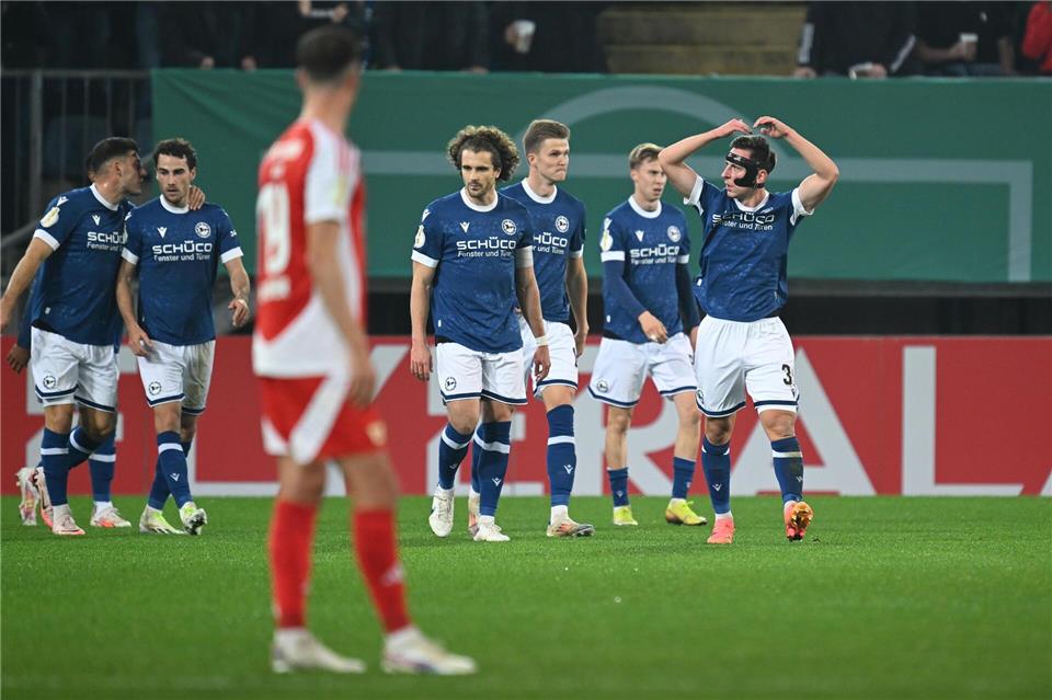 Bielefeld jubelt, Union ärgert sich.Swen Pförtner/dpa