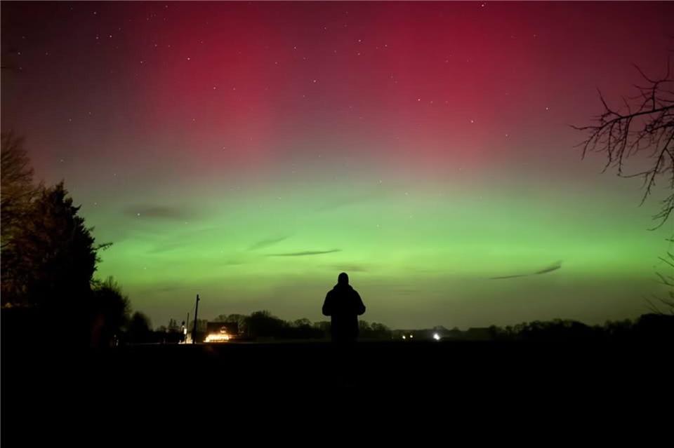 Polarlichter über dem Westmünsterland