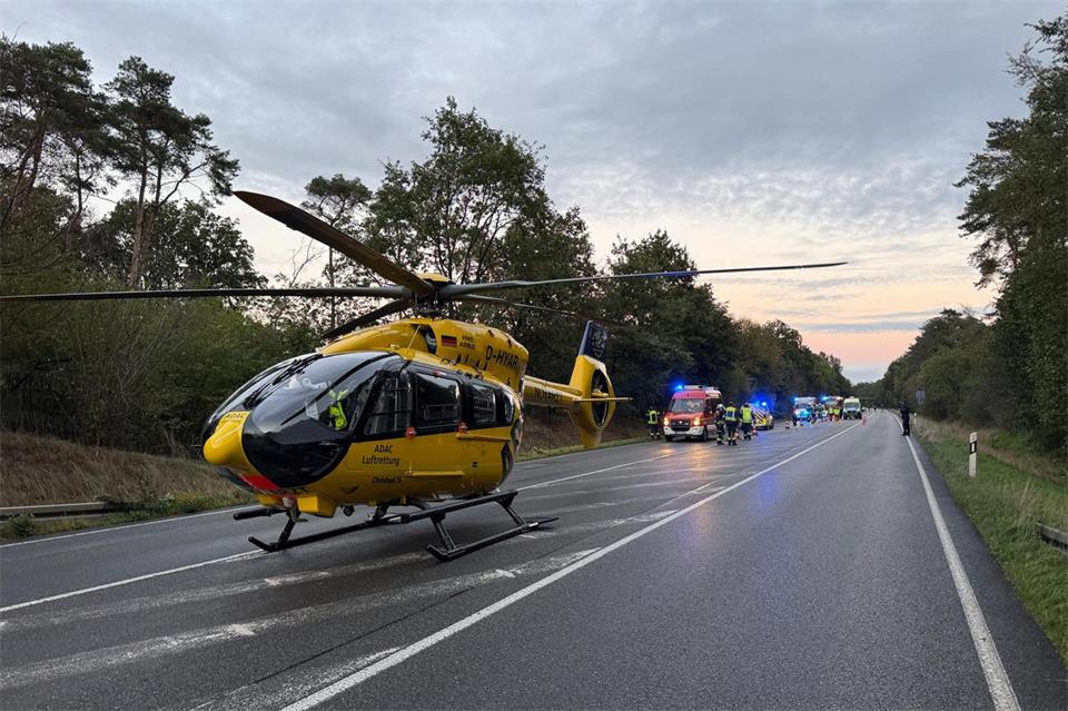 67-Jähriger schwer bei Unfall auf B67 verletzt 