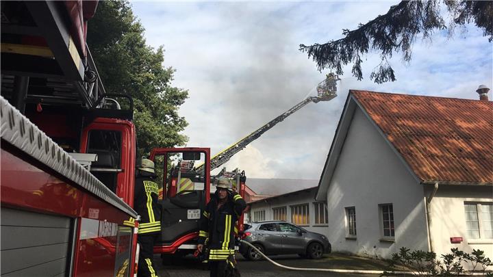 Brand bei Firma Heisterkamp in Erle 