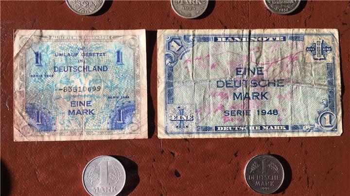 Der Taler ging, und die Mark kam 