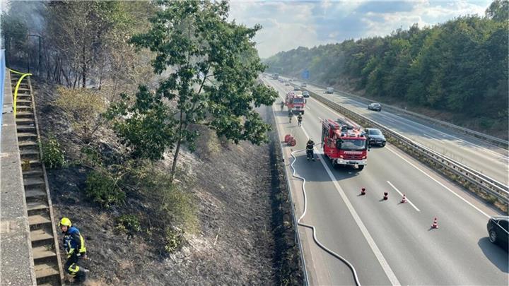 Brand an A 31: Einschränkungen bei Dorsten 