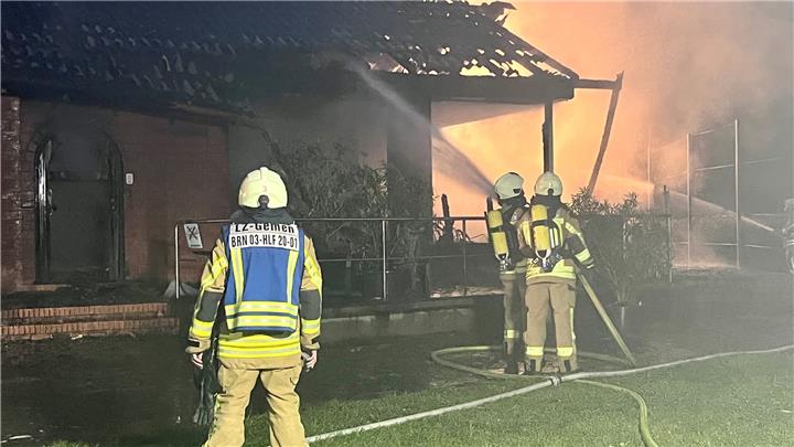 Nach Brand im Tennisheim: Polizei schließt Brandstiftung nicht aus 