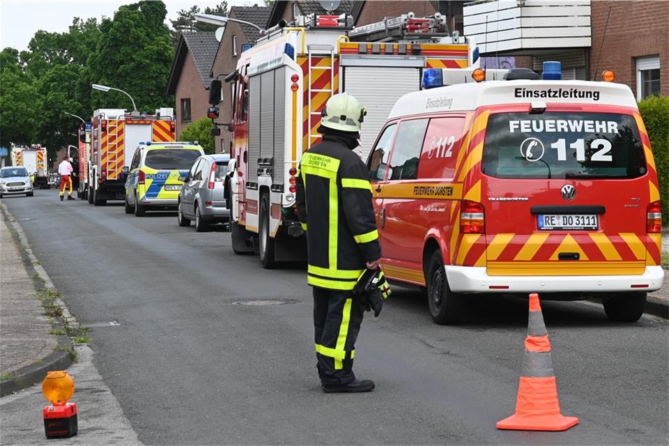 Großeinsatz in Dorsten-Rhade  