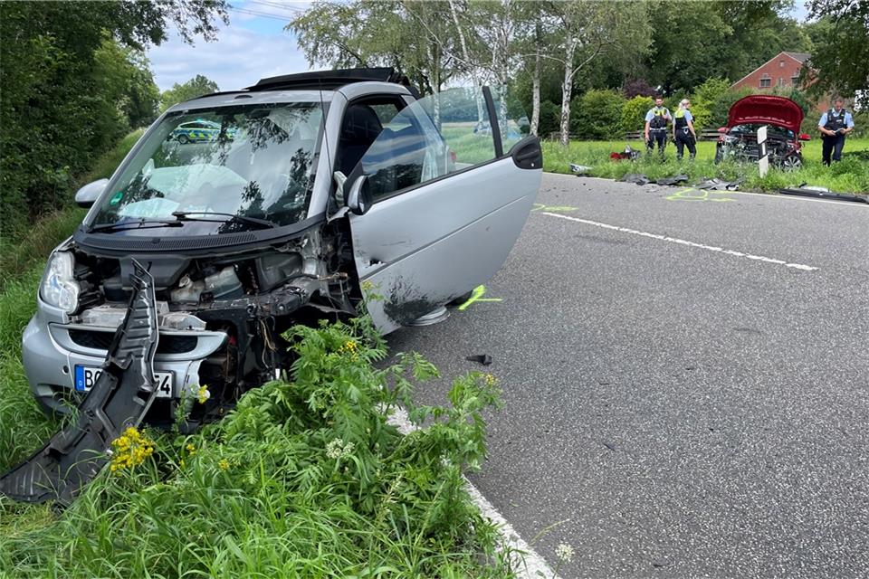 Schwerer Unfall auf der B 70 bei Raesfeld