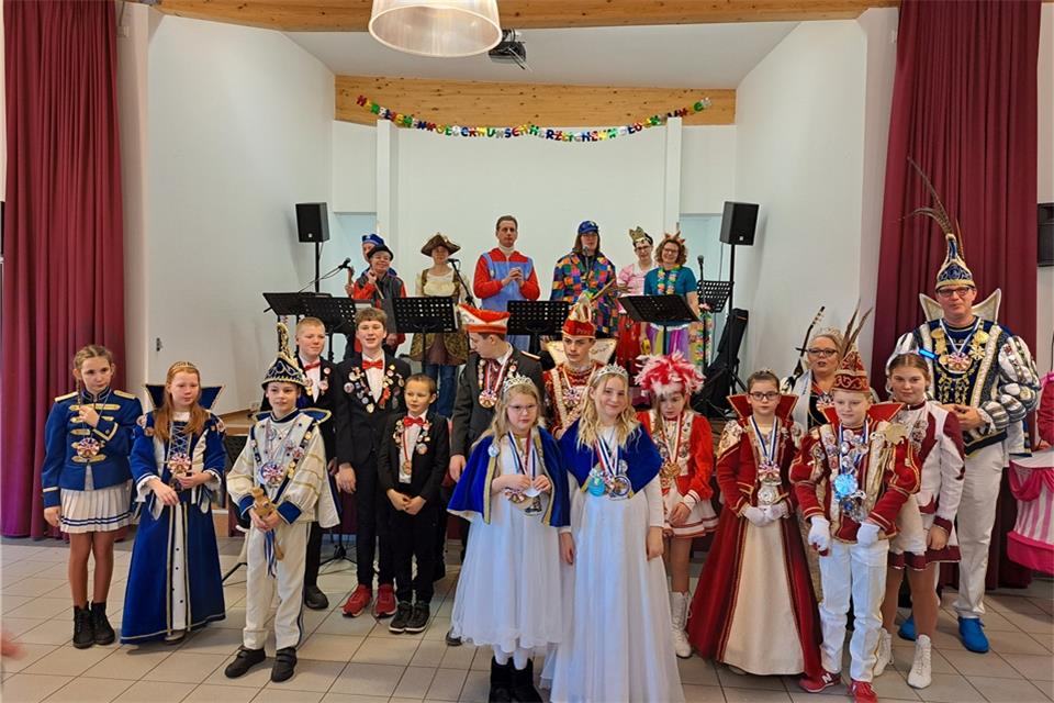 Kinderkarneval beim Weseker Rosenmontagszug 