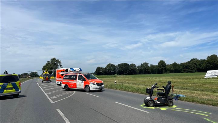 90-Jährige stirbt nach Unfall auf der B 224 in Erle 