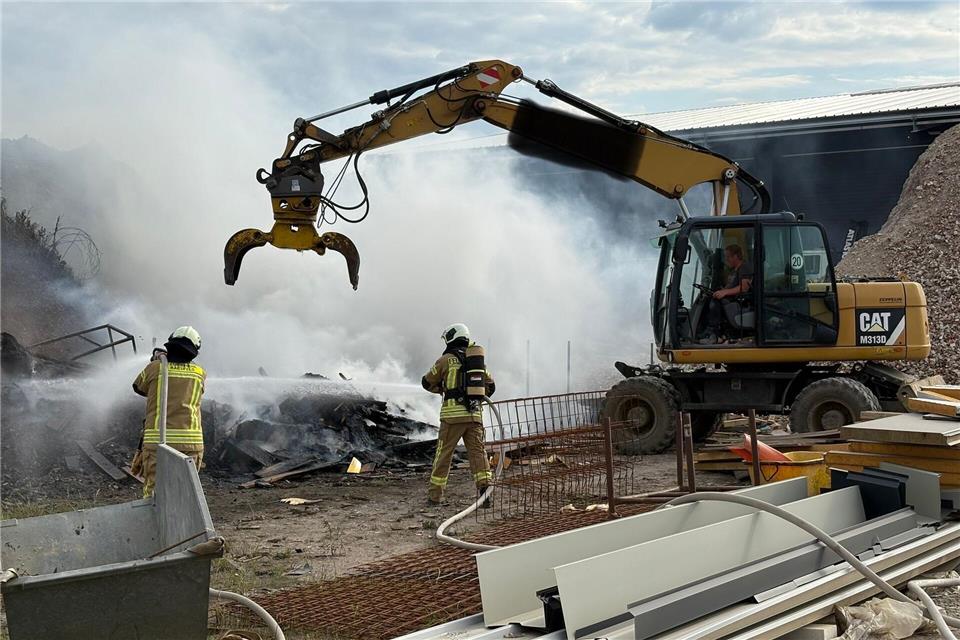 Raesfelder Feuerwehr rückt zu Brand aus