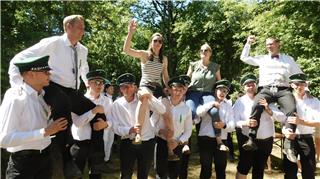 Gute Stimmung beim Schützenfest in Heiden-Nordick