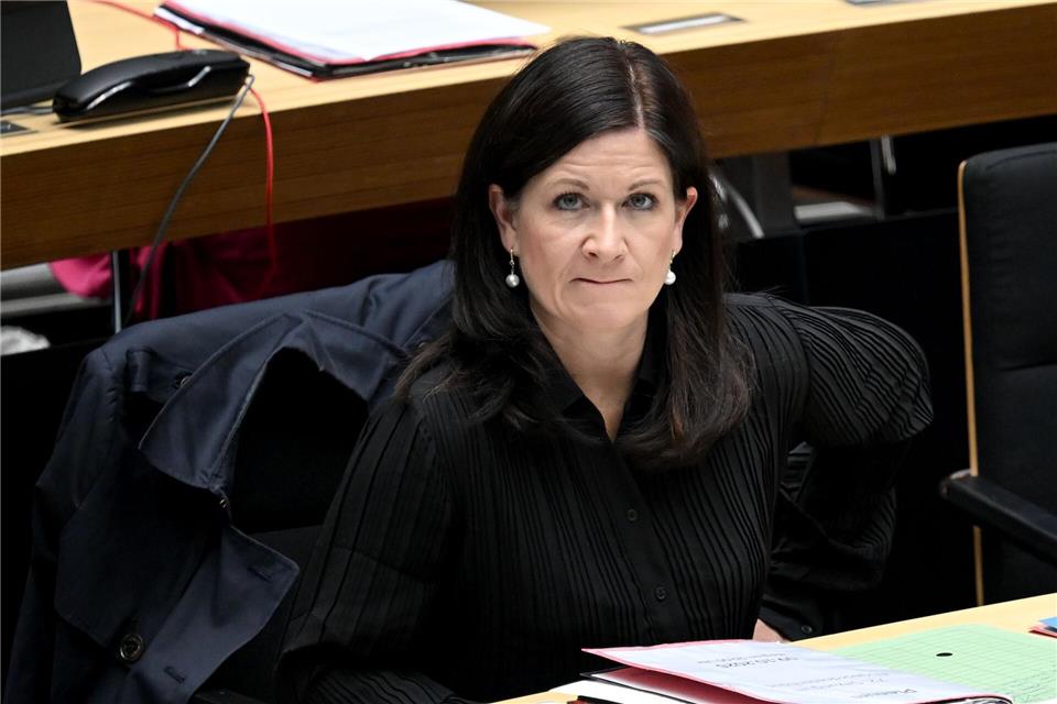 Bildungssenatorin Katharina Günther-Wünsch (CDU) nahm an der Sitzung des Abgeordnetenhauses teil. Britta Pedersen/dpa
