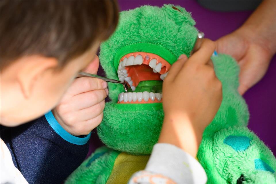 Viele Kleinkinder verpassen Zahnarzt-Vorsorge Bis zu ihrem sechsten Lebensjahr können Kinder sechs kostenfreie Früherkennungsuntersuchungen nutzen. (Archivbild)Bernd von Jutrczenka/dpa