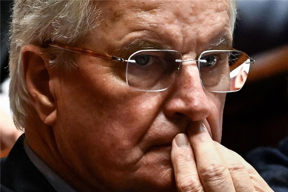 Bis zuletzt hat Barnier um einen Kompromiss im Streit um den Haushalt gerungen.Julien De Rosa/AFP/dpa