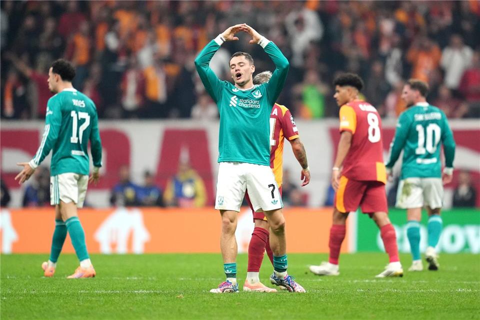 Bisher noch ohne Tor für den FC Liverpool: Florian Wirtz.Adam Davy/PA Wire/dpa