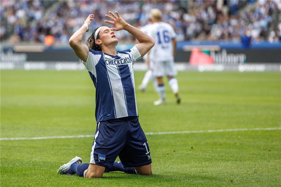Bislang noch kein Faktor: Herthas Starspieler Fabian Reese. Andreas Gora/dpa