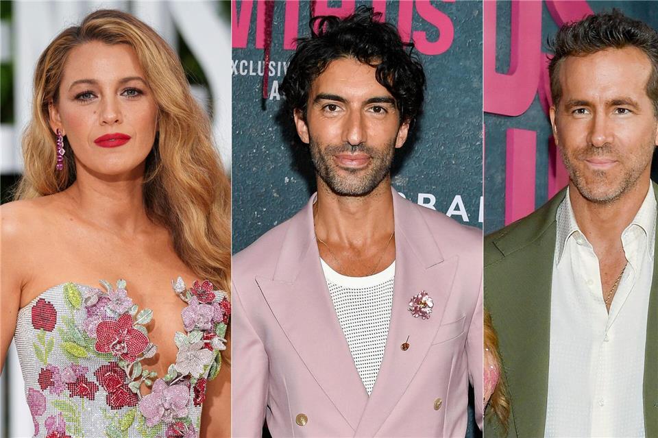 Blake Lively (links) und Justin Baldoni (Mitte) legen ihren Gerichtsstreit bei. (Archivbilder)Uncredited/AP/dpa