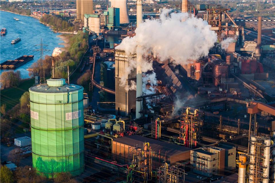 Blick auf das HKM-Werk in Duisburg.Christoph Reichwein/dpa
