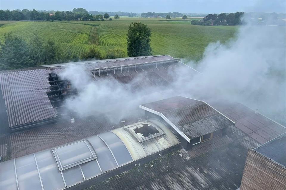 Blick aus der Drehleiter.