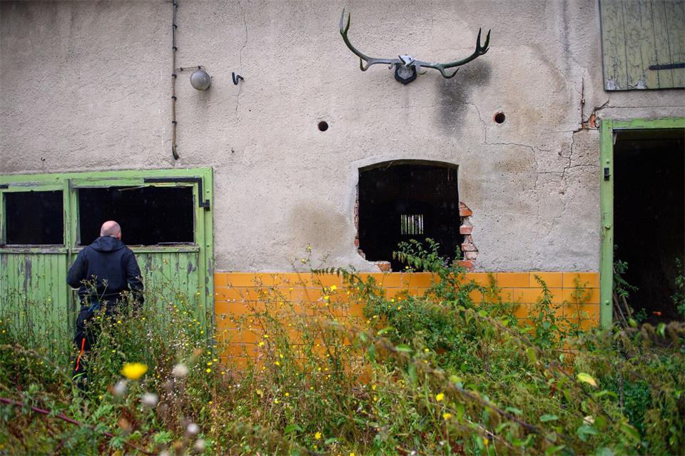 Blick in einen Stall auf dem Gehöft in einem Ortsteil von Oschersleben. Klaus-Dietmar Gabbert/dpa