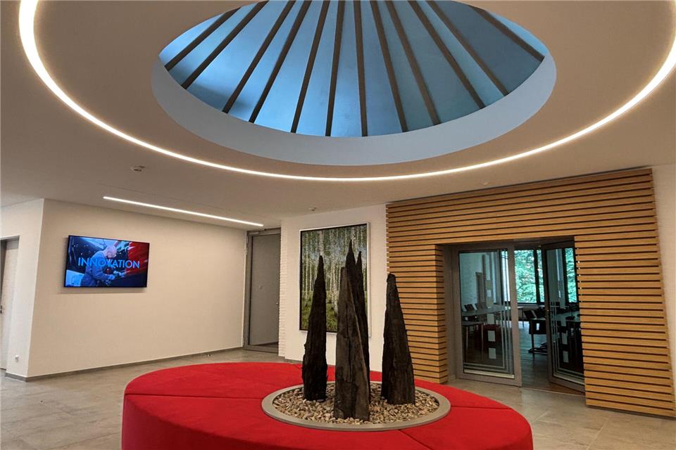 Blick ins Foyer vor dem Ratssaal im Borkener Rathaus.