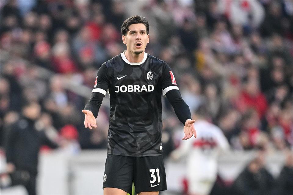 Blieb in Stuttgart harmlos: Freiburgs Stürmer Igor Matanovic.Harry Langer/dpa