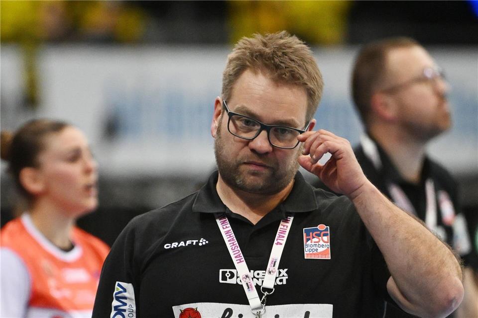 Blombergs Meister-Trainer Steffen Birkner. (Archivbild)Marijan Murat/dpa
