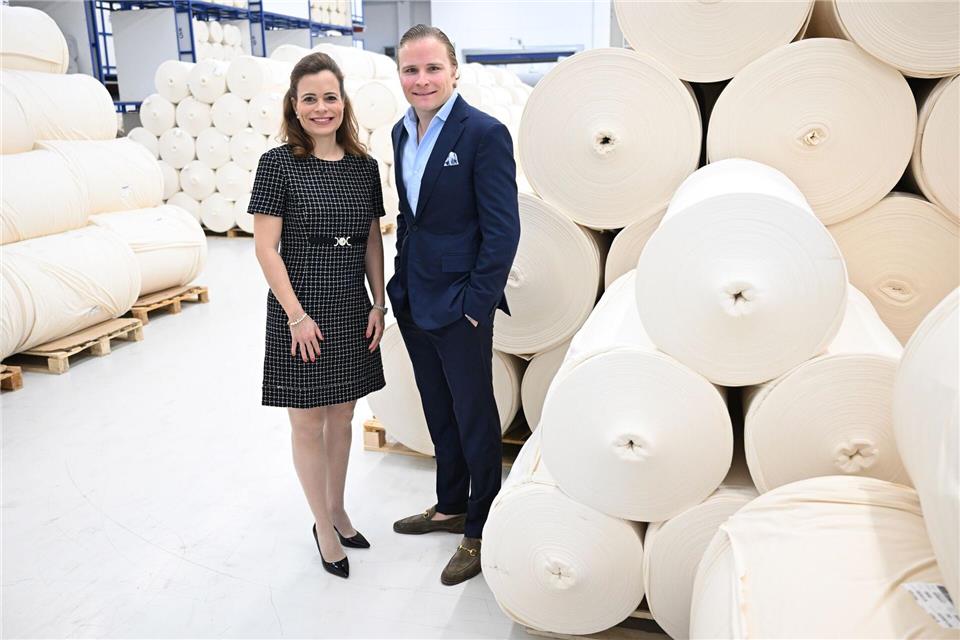 Bonita und Wolfgang Grupp junior leiten gemeinsam die Firma Trigema. (Foto-Archiv)Bernd Weißbrod/dpa