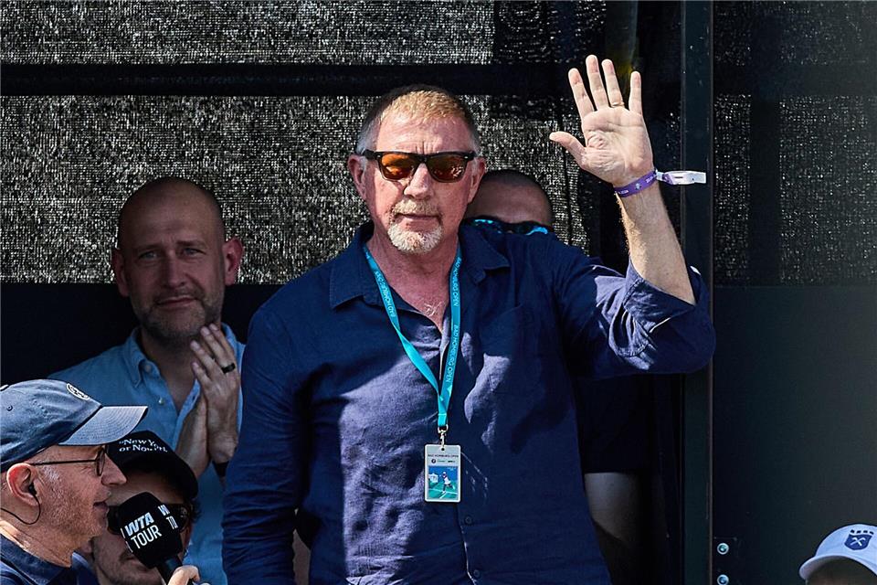 Boris Becker beim Abschied von Angelique Kerber dabei: „Ehre, wem Ehre gebührt“, sagte er.Mathias Schulz/dpa
