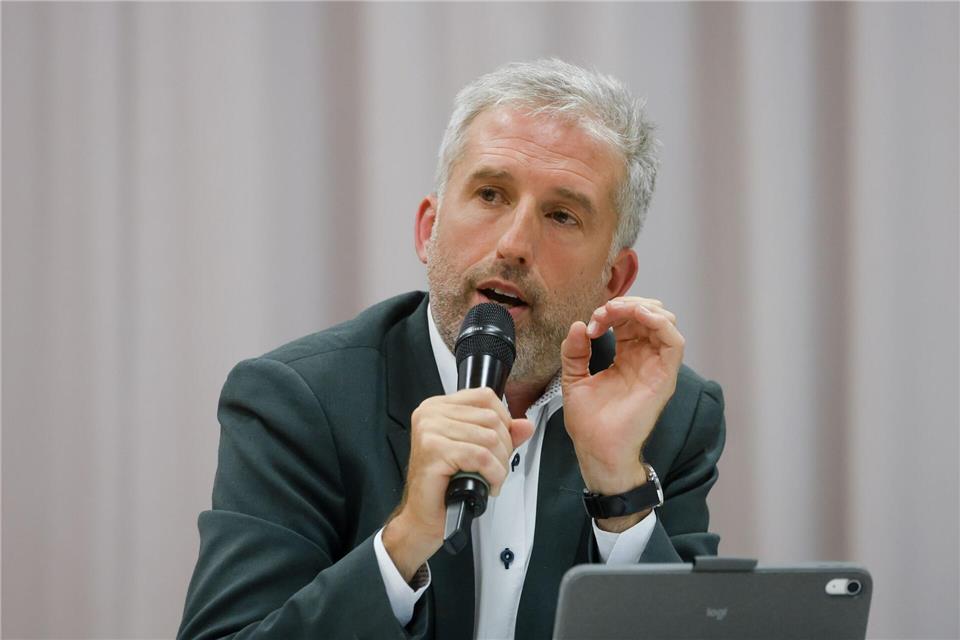 Boris Palmer versuchte, die Äußerungen seines Gegenübers zu kontern.Christoph Schmidt/dpa