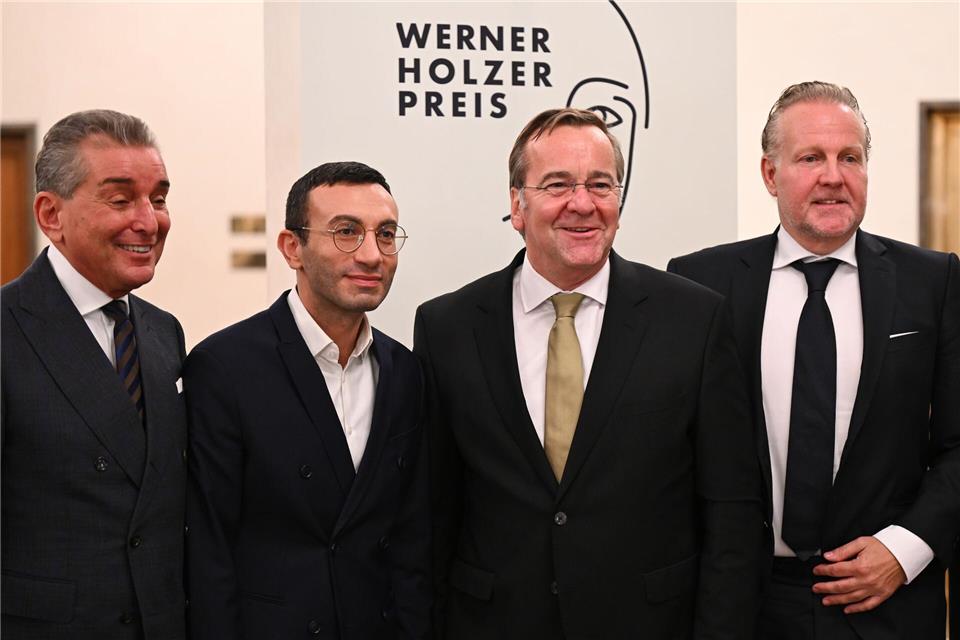 Boris Pistorius hielt die Festansprache bei der Verleihung des Werner-Holzer-Preises für Auslandsjournalismus.Arne Dedert/dpa