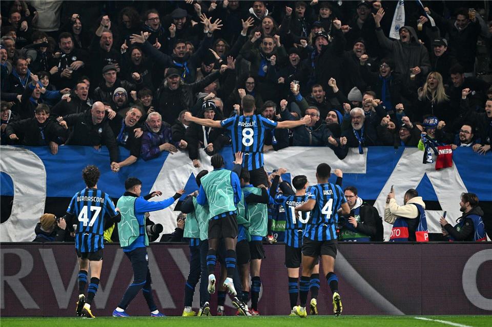 Borussia Dortmund ist gegen Atalanta Bergamo aus der Champions League ausgeschieden.       Federico Gambarini/dpa