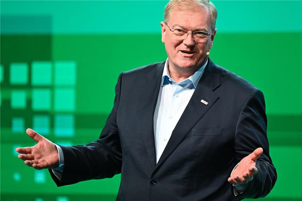 Bosch-Chef Hartung: 2025 war ein schwieriges, teils auch schmerzhaftes Jahr. (Archivbild)Bernd Weißbrod/dpa