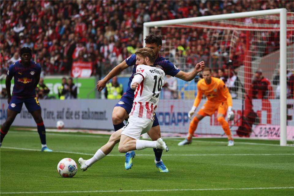 Brachte den SC gegen Leipzig in Führung: Niklas Beste.Philipp von Ditfurth/dpa